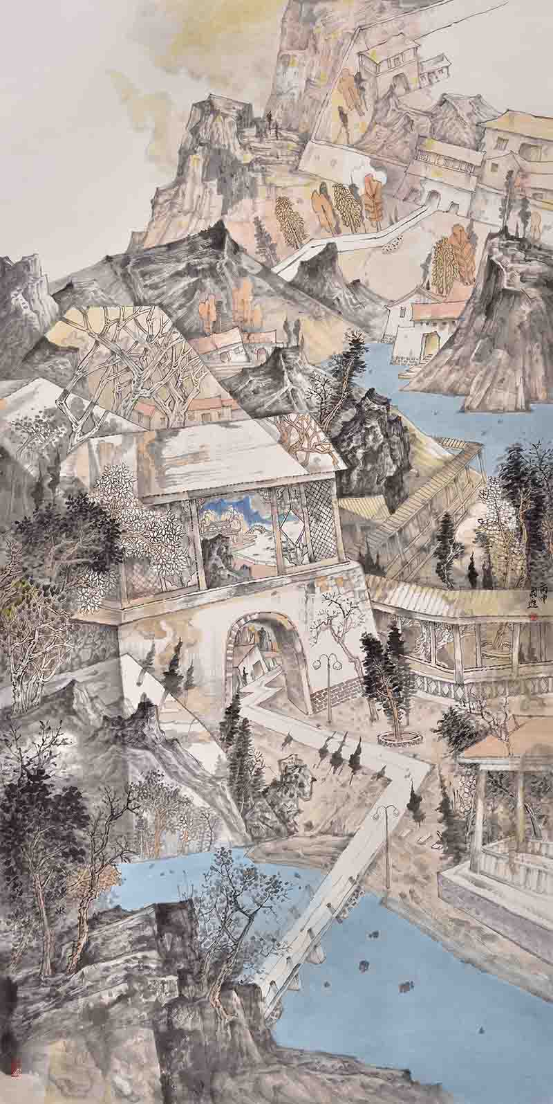 故园春融 124cmx240cm